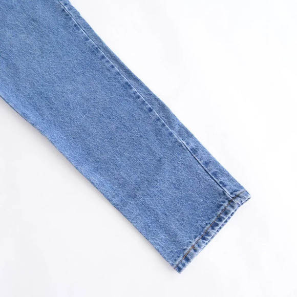 Vintage Bluenotes Mid-Wash High  Waisted Semi Relaxed Boot Cut Blue Jeans 28x30 - Picture 4 of 13